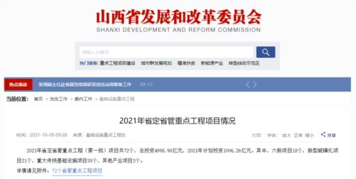 重磅 太原市12個(gè)項(xiàng)目入選首批重點(diǎn)工程